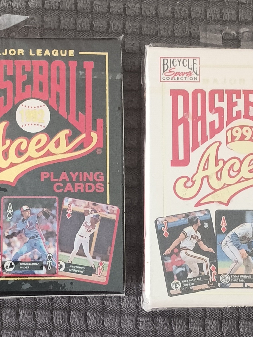 Bicycle Baseball Aces Playing Cards 1992 & 1993